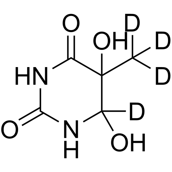 Thymine-α,α,α,6-d4 Glycol (mixture of diastereomers)-d4 132523-94-5